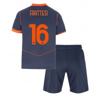 Inter Milan Davide Frattesi #16 Tredjedraktsett Barn 2025-26 Kortermet (+ Korte bukser)
